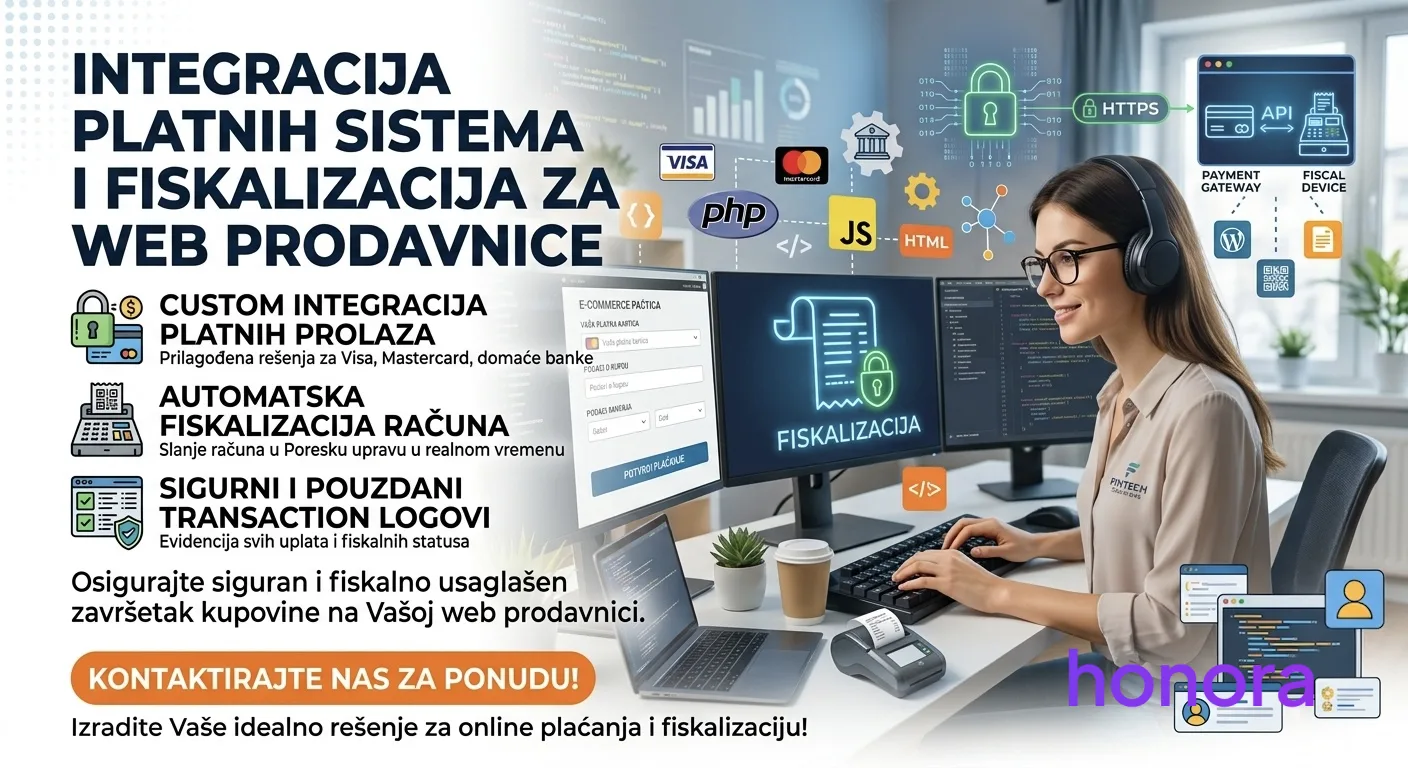 Integracija platnih sistema i fiskalizacija za web prodavnice | M Lab Studio